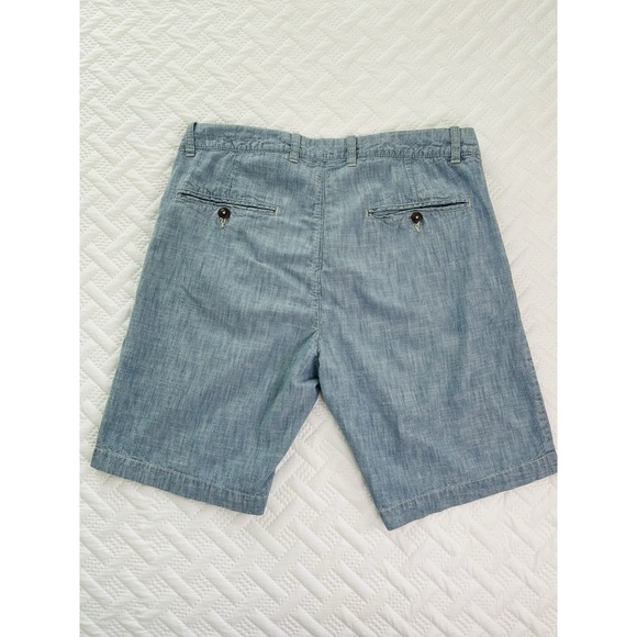 L.O.G.G. H&M Label Of Graded Goods 100%Cotton Mens Light Blue Chino Shorts US 33 - Picture 2 of 7